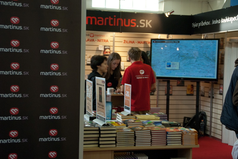 A na obrovskej obrazovke ste si mohli pozrieť, čo Slovensko číta...